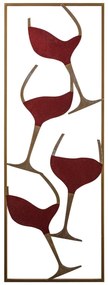 Fém fali dekoráció, Wine - 2