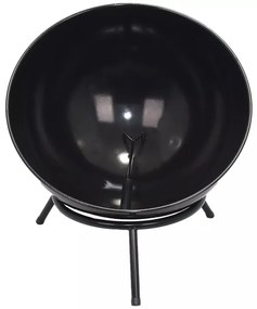 Hordozható fatüzelésű tűzrakó 57x30 cm fekete