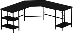 Power L Black íróasztal