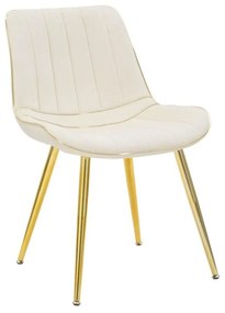 PARIS fehér és arany bársony szék - 2 DB