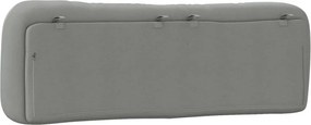 világosszürke szövet fejtámla párna Hvar 152 cm