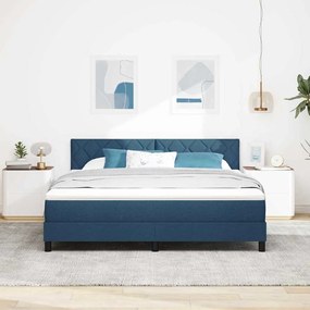 Boxspring ágy matraccal matracmal Kék 180 x 200 cm szövet