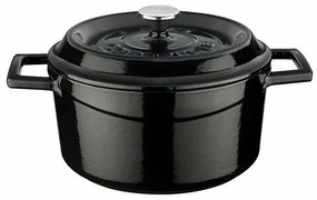 LAVA Metal Öntöttvas edény, átmérő 20 cm, fekete,2,6 l