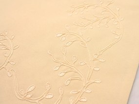 LEAFY LACE dekoratív párnahuzat 40x40 cm, krémszínű