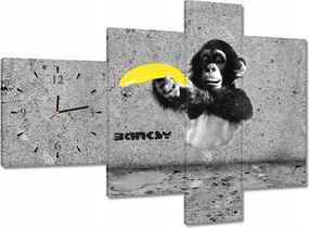 Órák 100x70 Banksy Banán Majom