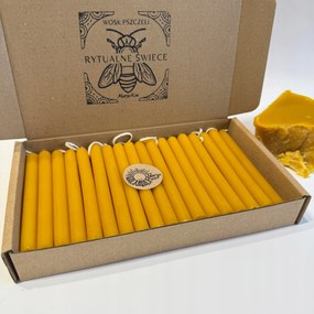 Rituális Gyertyák Szett 36 Db-os Mágikus Gyertya 100% Méhviasz