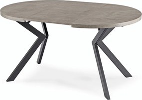 Kihúzható étkezőasztal 100–250 cm méretben, beton/fekete színben LUKAS