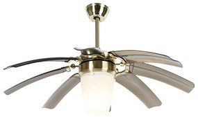 Design mennyezeti ventilátor sárgaréz távirányítóval - Wings 42