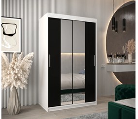 Ruhásszekrény 120 cm Toki 1 (matt fekete + matt fekete). 1064888