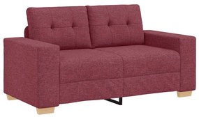 borvörös szövet loveseat kanapé 120 cm