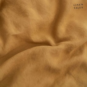 Mustársárga kétszemélyes kenderrost ágyneműhuzat 200x220 cm – Linen Tales