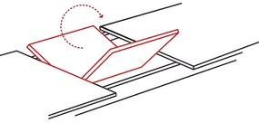 Kihúzható étkezőasztal GASTON 100(135)X100 cm, tölgy artisan dekor