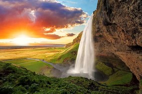 Művészeti fotózás Waterfall, Iceland - Seljalandsfoss, TomasSereda, (40 x 26.7 cm)