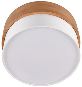 Fehér-natúr színű mennyezeti lámpa textil búrával Seasons – Trio