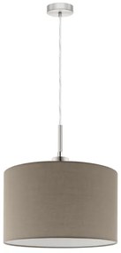 Eglo - LED Csillár zsinóron TUNJA 1xE27/60W/230V taupe