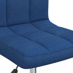 kék szövet forgó irodaszék