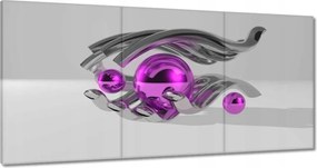 Vászonkép 180x90 Lila gömbök a kézben