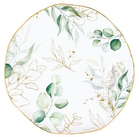 18 részes prémium porcelán étkészlet levél mintás Botanique