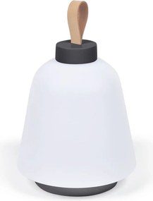 Fehér műanyag LED dimmelhető asztali lámpa (magasság 24 cm) Udiya – Kave Home