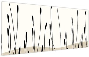 Kép - Grafikus rét N⁰3 (120x50 cm)