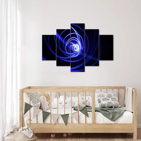 Kék spirálok képe (150x105 cm)