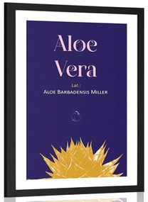 Poszter paszportuval  Aloe Vera felirattal