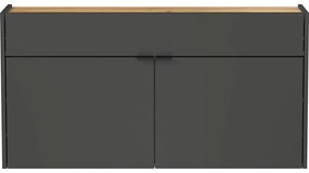 Antracitszürke-natúr színű előszoba bútor Ameca – Germania