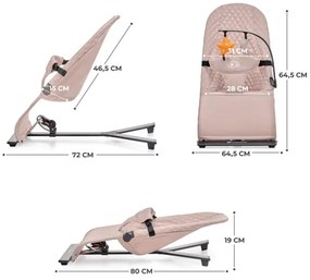 KINDERKRAFT - Baba hintáztató MIMI rózsaszín