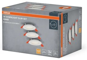 Osram - 3 darabos szett LED süllyesztett lámpatest SLIM LED/4,5W/230V