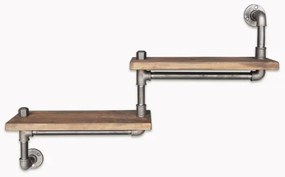 Fali polc BORURAF 35x75 cm fenyő