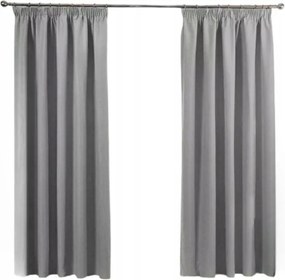 Szalagfüggöny 140x250 cm Velvet vastag szürke ajándék