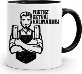 Fekete Bögre Szakácsnak A Kulináris Művészet Mestere fényképes nyomtatással