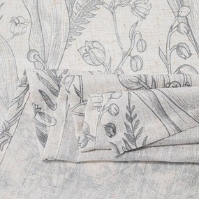 Világosszürke függöny 135x250 cm Selvetia – Restilo