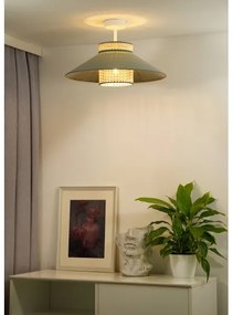 Duolla - Felületre szerelhető csillár RIO RATTAN 1xE27/15W/230V átm. 45 cm zöld/rattan