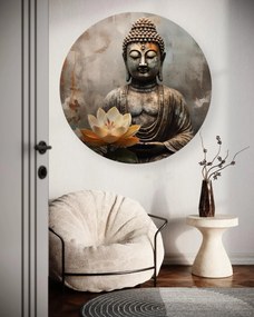Gario Kerek vászonkép Meditáló Buddha szobra Méret: 40 x 40 cm