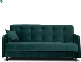 Sofa Rozkładana TIVOLI Zielona Welurowa