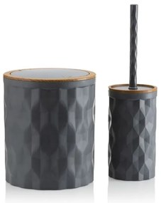 Fürdőszobai készlet REINA 5 db antracit/barna