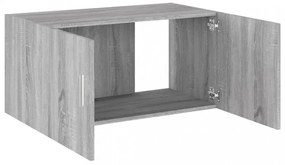 szürke sonoma színű szerelt fa faliszekrény 80 x 39 x 40 cm
