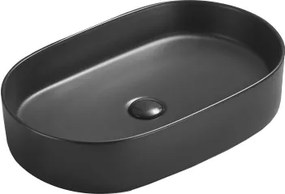 Mexen Celia 60 x 38 cm pultfelső mosdó, fekete matt - 22206085