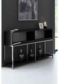 Konzolasztal Lord - Black, Silver