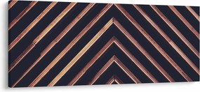 Egy fa motívum képe fekete alapon (120x50 cm)