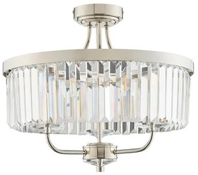 Endon 90264 - Felületre szerelhető CHESTERFIELD csillár 3xE14/6W/230V átmérő 45 cm, fényes króm