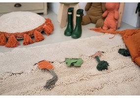 Krémszínű pamut gyerek játszószőnyeg 120x160 cm Veggie Garden – Lorena Canals