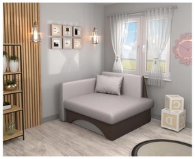 Fotel Kubosik new (bézsszürke taupe + barna) (B). 1119734