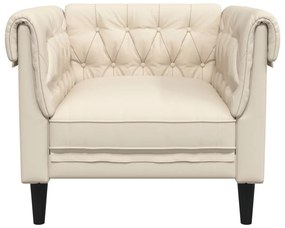 vidaXL vászon Chesterfield kanapé
