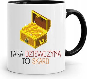 Fekete Bögre A Feleség Barátnőjének Egy Kincs, fényképes nyomtatással