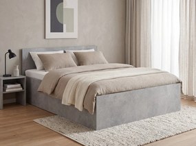 Ágy SOFIA 120 x 200 cm, beton Ágyrács: Lamellás ágyrács, Matrac: Deluxe 10 cm matrac