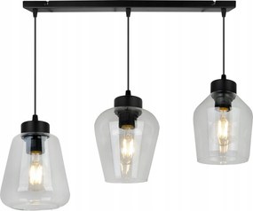 Mennyezeti Lámpa Lógó Csillár Hármas Loft Üveg Színtelen Nappali