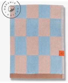 Kék-rózsaszín organikus pamut fürdőlepedő 70x133 cm Retro – Mette Ditmer Denmark