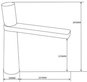 Mexen Nox mosdócsaptelep, króm, 744200-00
